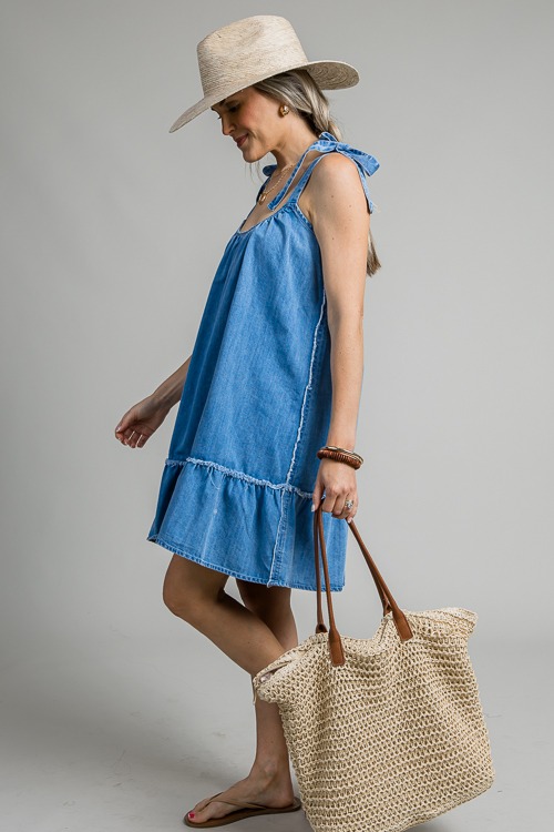 Bow Strap Chambray Dress, Indigo - 4K7A0326- (9)h.jpg